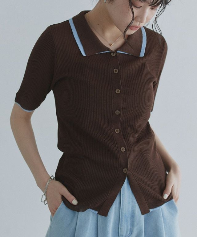 166cm / ブラウン×ブルー / M