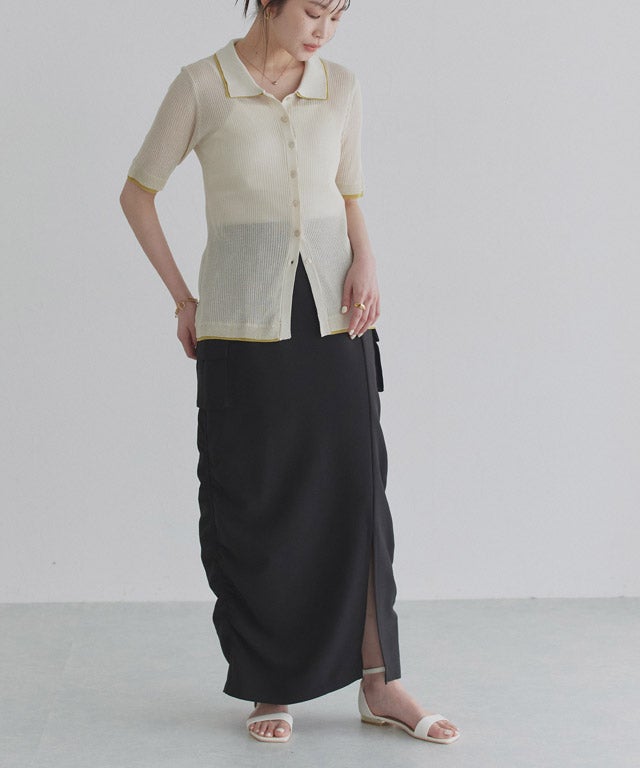 166cm / アイボリー×イエロー / M