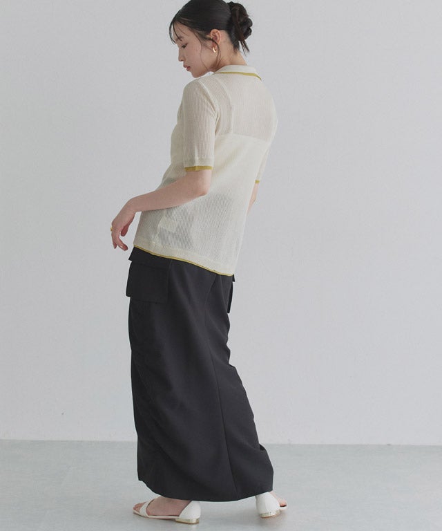 166cm / アイボリー×イエロー / M