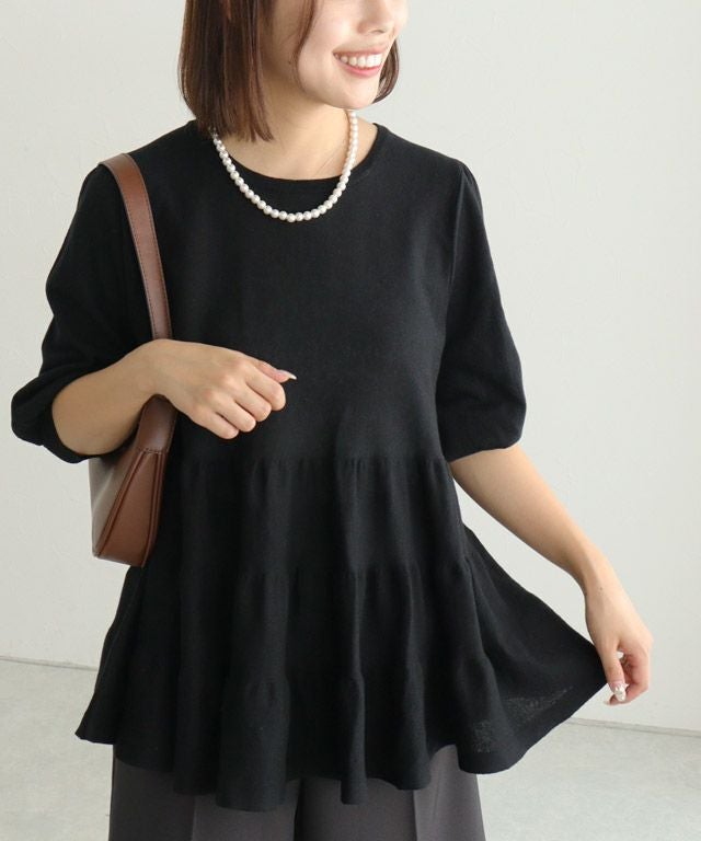 シアーティアードニット