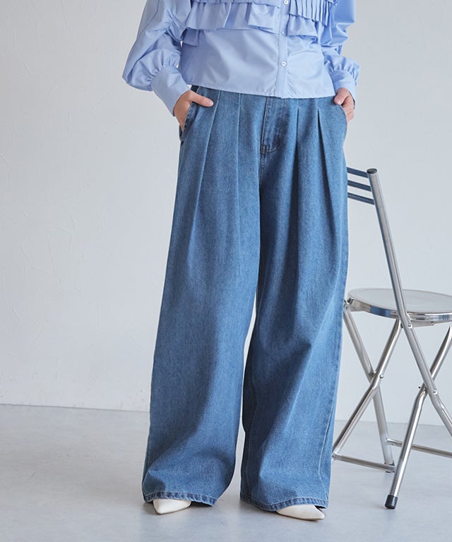 163cm / ブルー / F