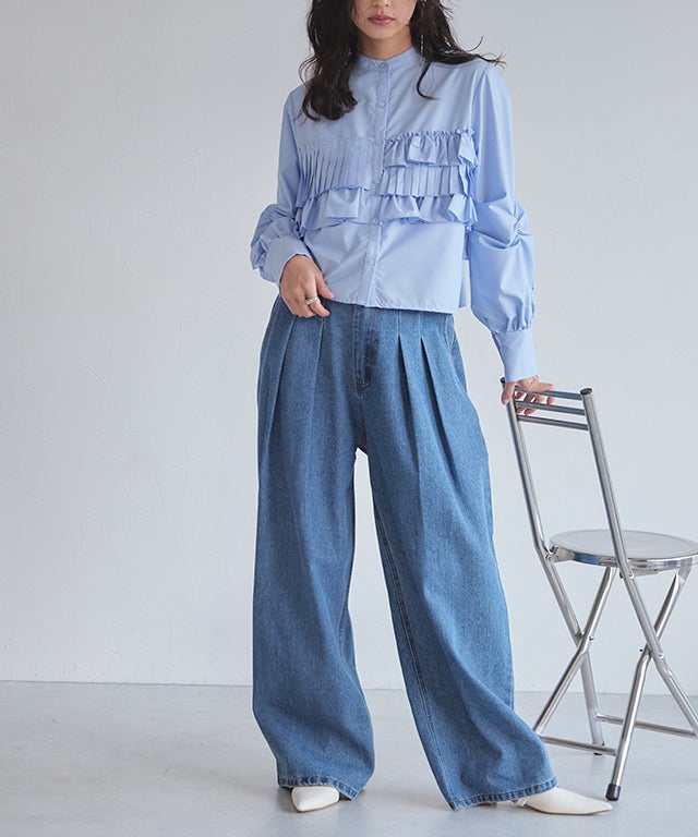 163cm / ブルー / F