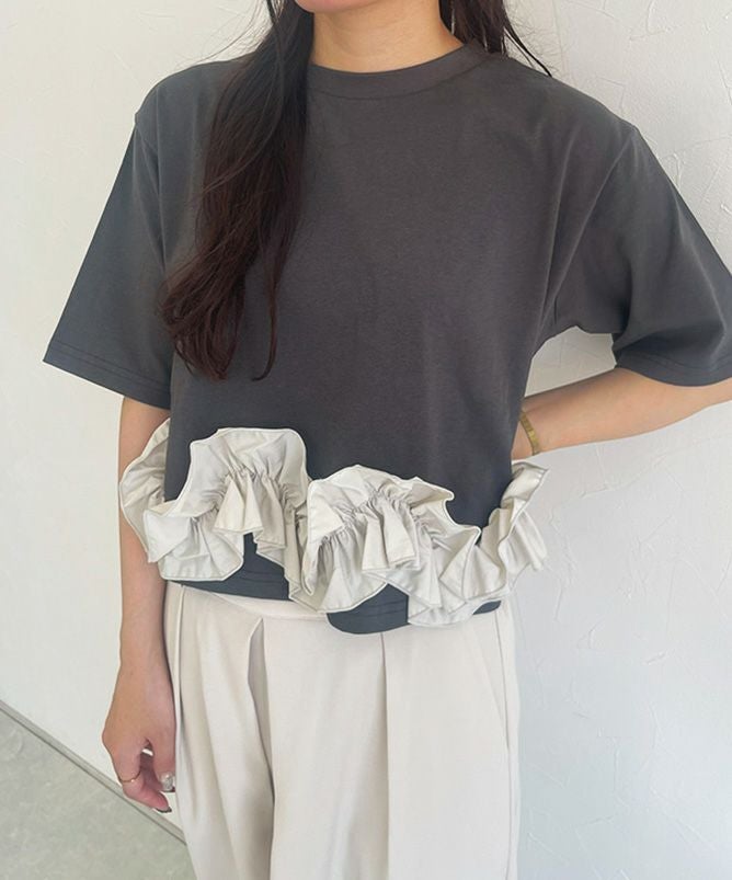 158cm / グレー×アイボリー / M