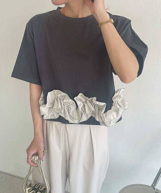 158cm / グレー×アイボリー / M