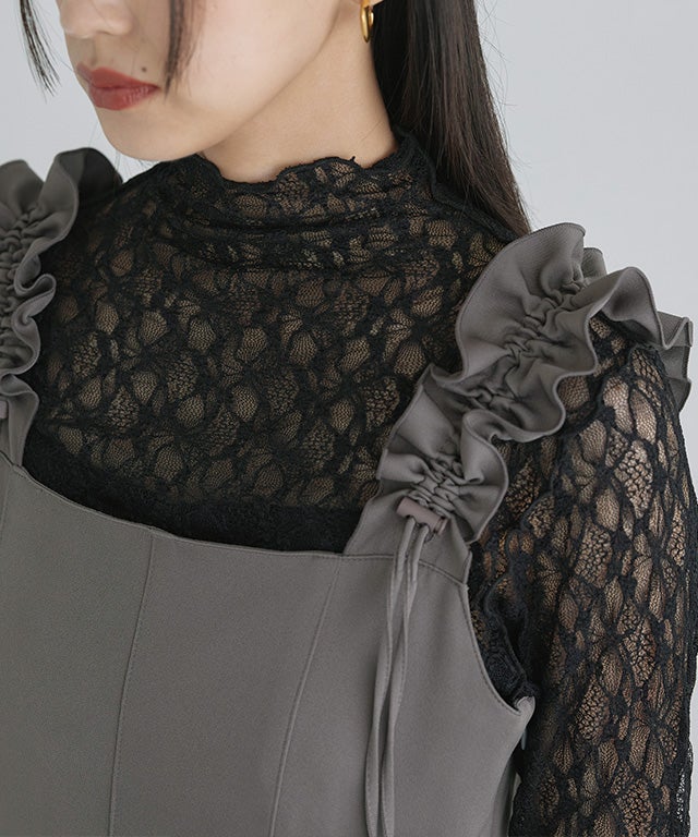 [ECLAM] ストレッチレースロンT
