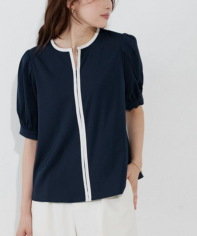 166cm / ネイビー×オフホワイト / M