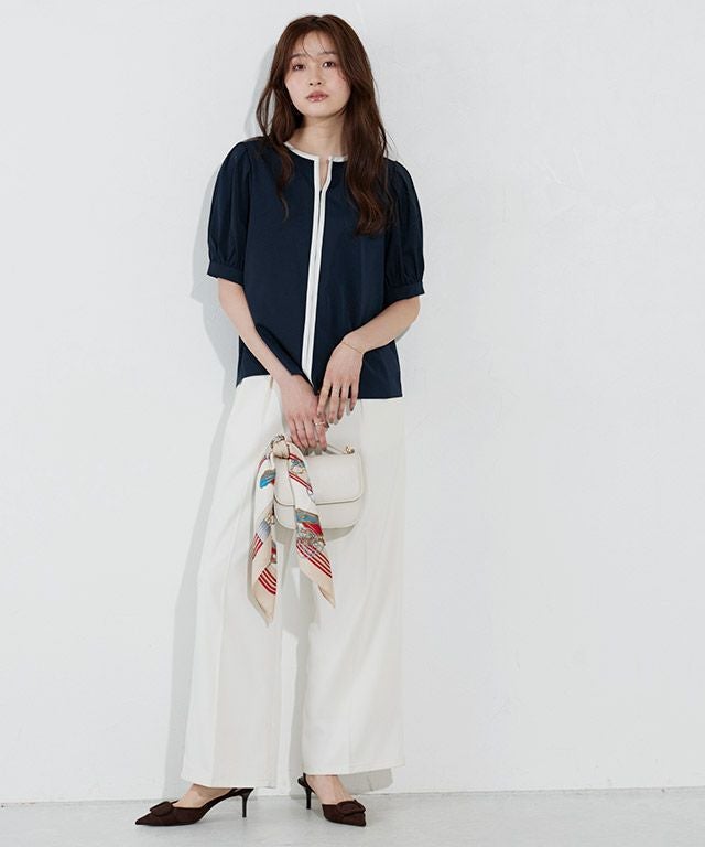 166cm / ネイビー×オフホワイト / M