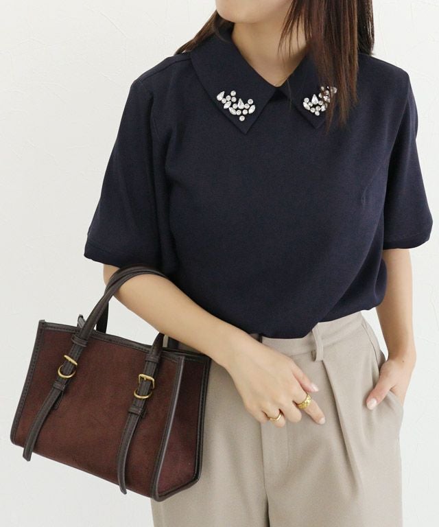 ビジュー付きブラウス ビジュー付きブラウス | BrillantSelect Store