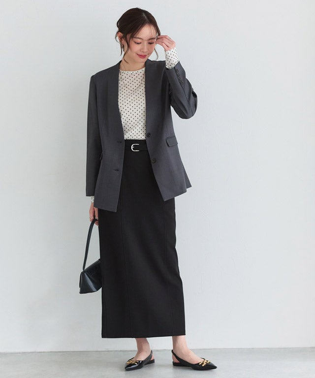 167cm / ドット / アイボリー / M