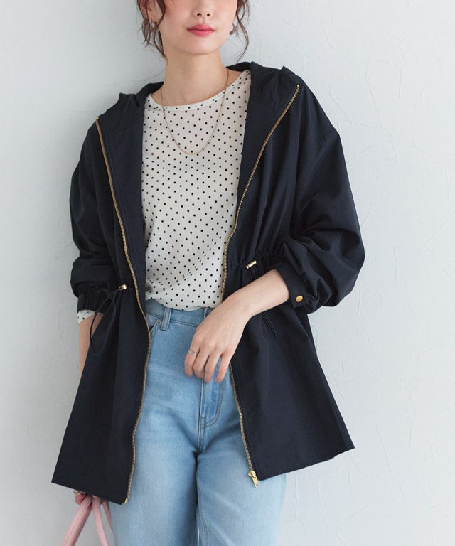 167cm / ドット / アイボリー / M