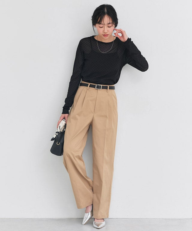 162cm / ドット / ブラック / M