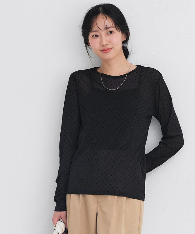 162cm / ドット / ブラック / M