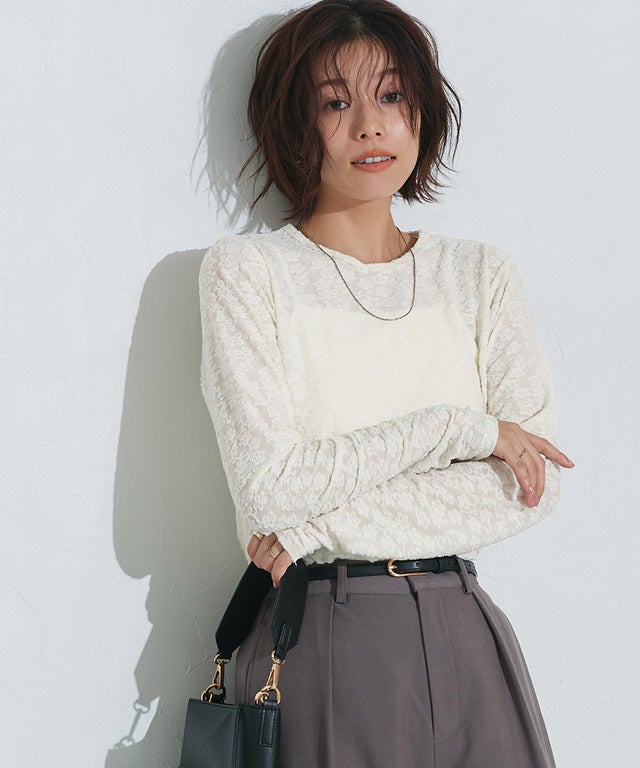 167cm / レース / アイボリー / M