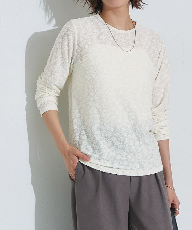 167cm / レース / アイボリー / M