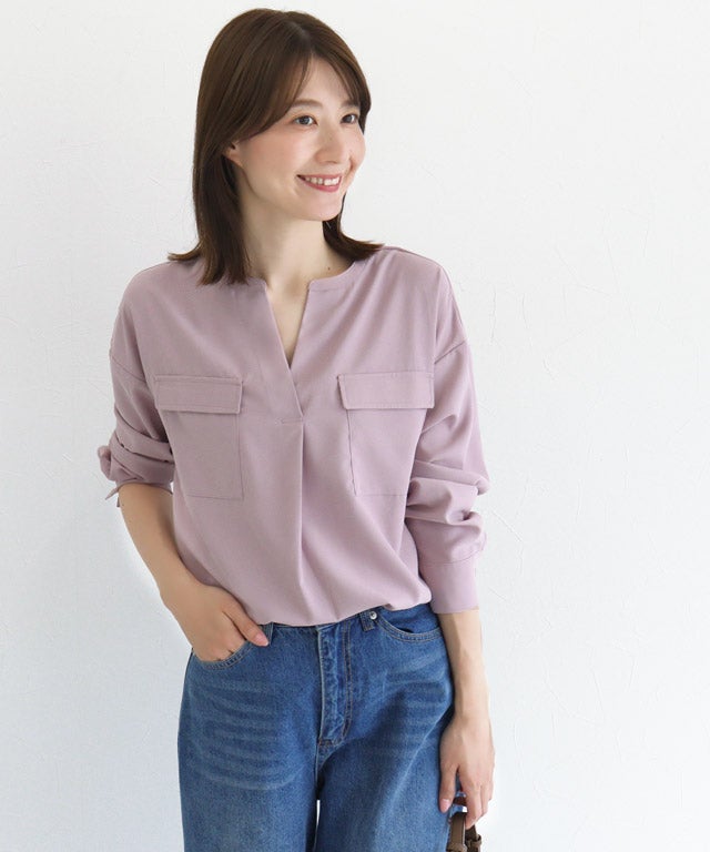 163cm / グレイッシュピンク / M