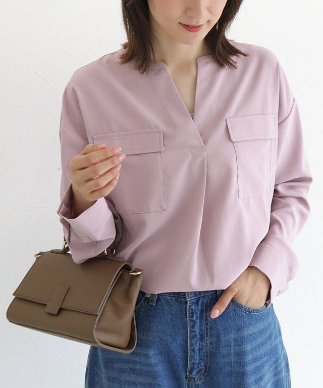 163cm / グレイッシュピンク / M