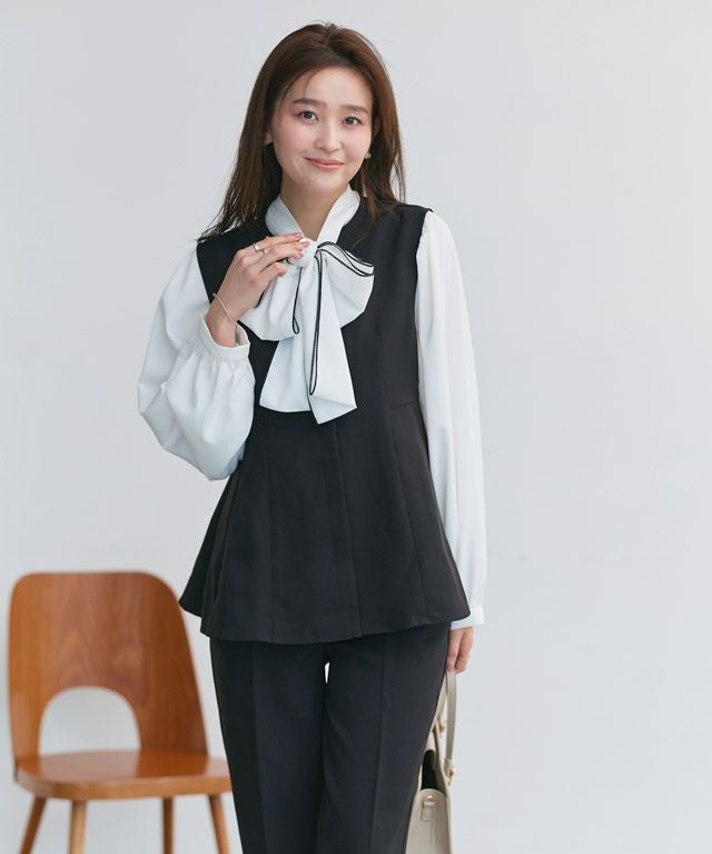 166cm / 配色 / オフホワイト×ブラック / M