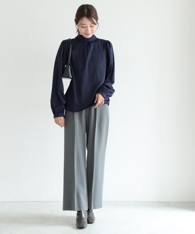 163cm / 配色 / ネイビー×オフホワイト / M