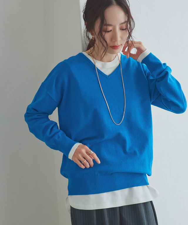 RASW]ビスコースVネックルーズニット 【スピード配送】 | 【公式