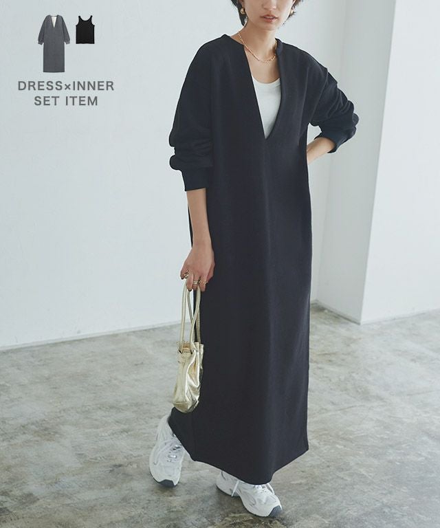 RASW]インナーセットキーネックスウェットワンピース◇送料無料【木村