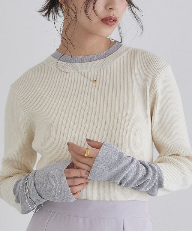 163cm / アイボリー×シルバーラメ / M