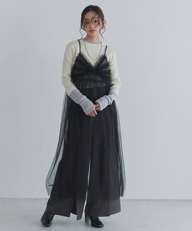 163cm / アイボリー×シルバーラメ / M