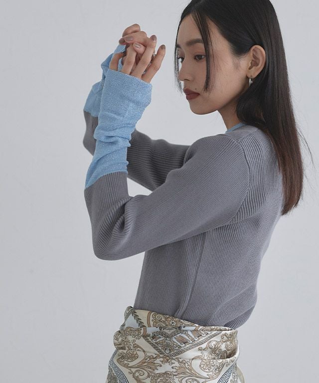 163cm / グレー×ブルーラメ / M