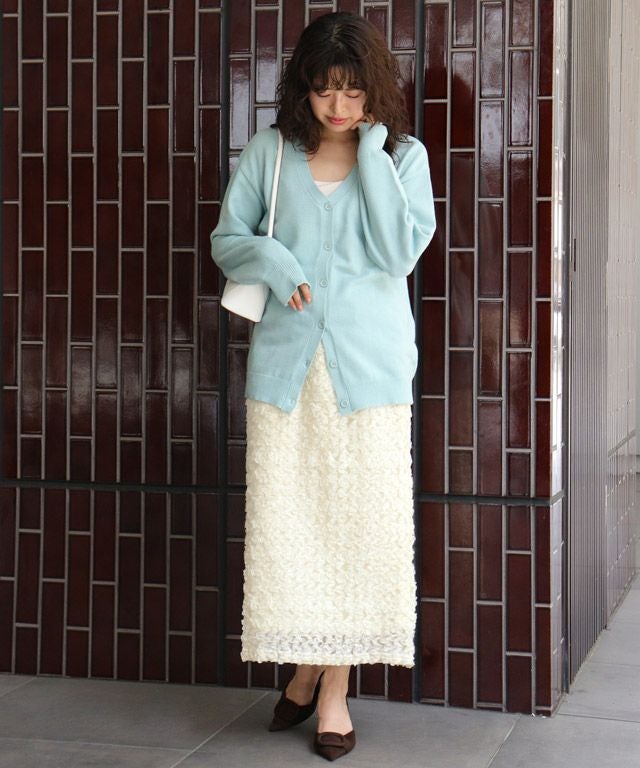 アウトレットSALE！】フラワージャカードIラインスカート【Pierrot