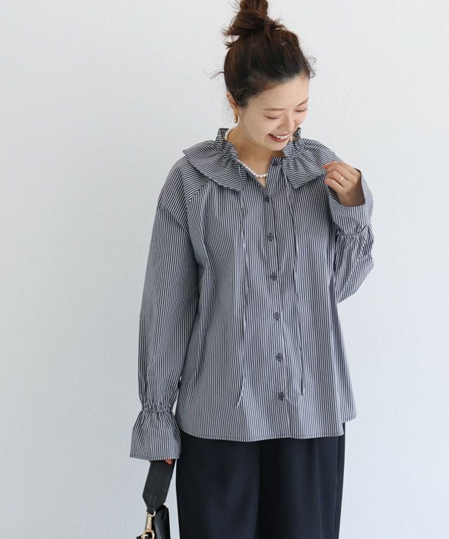 157cm / ストライプ / インディゴ / M