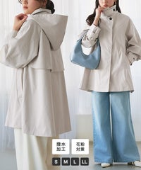 【撥水・花粉対策】2wayテントコート