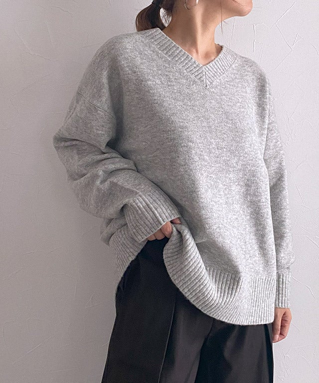160cm / 杢ライトグレー / M
