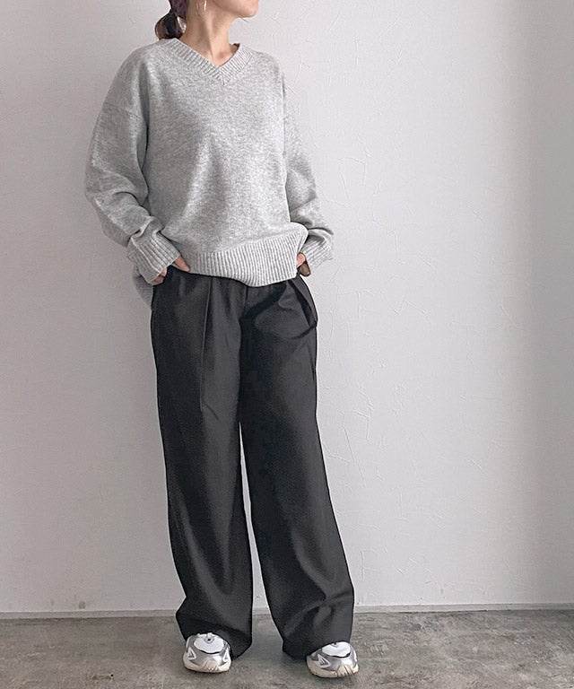 160cm / 杢ライトグレー / M