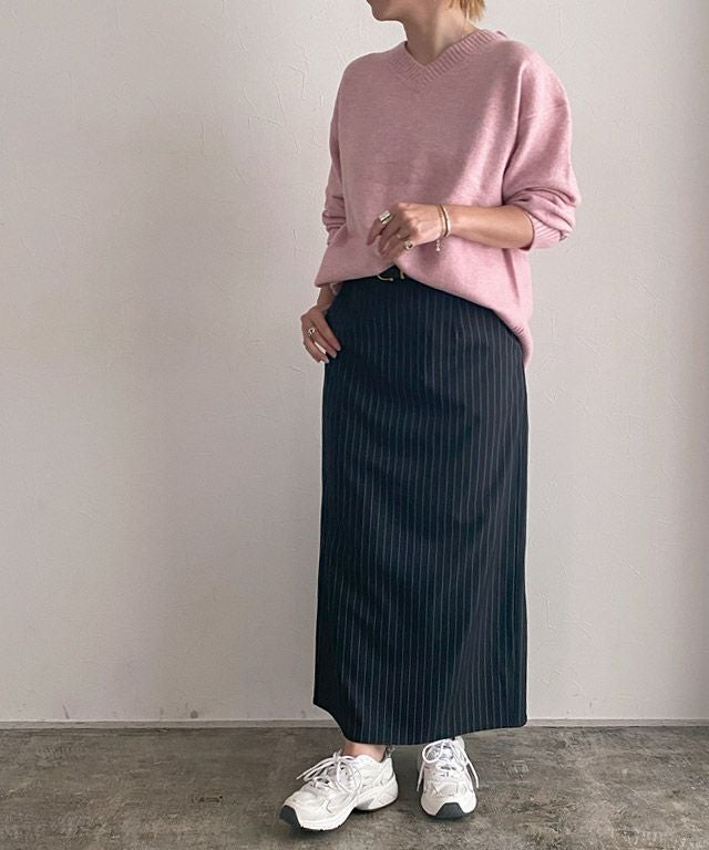 RASW]Vネックウールミックスニット 【木村えりなさんYouTube紹介