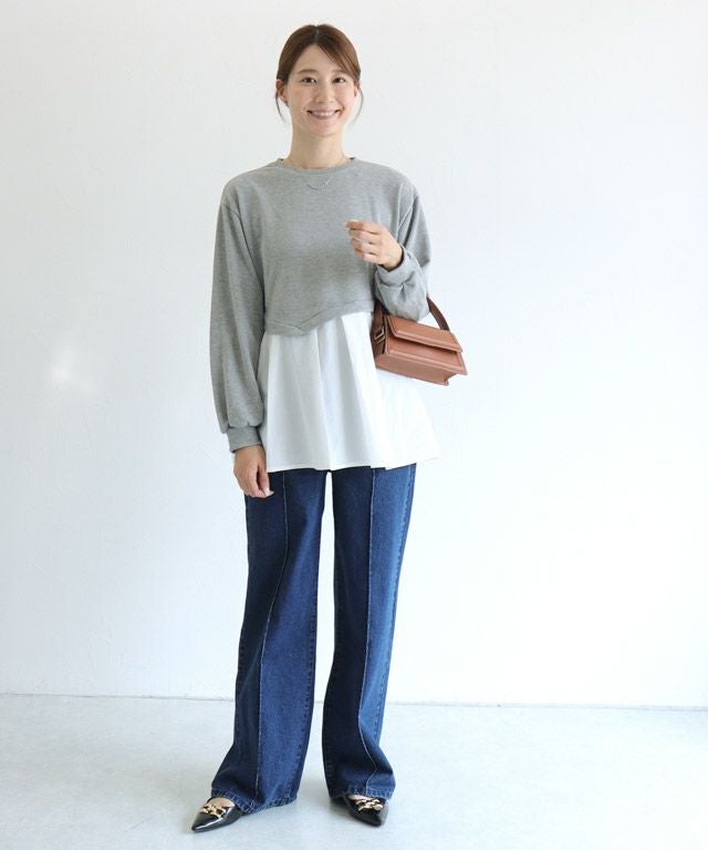 163cm / 杢グレー / M