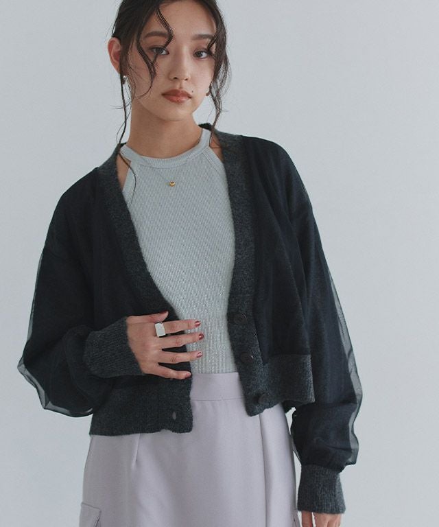 163cm / ブラック×グレー / M