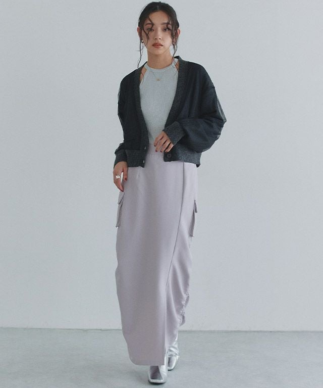 163cm / ブラック×グレー / M