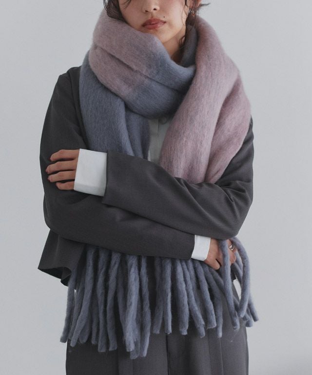 163cm / ピンク×グレー / M