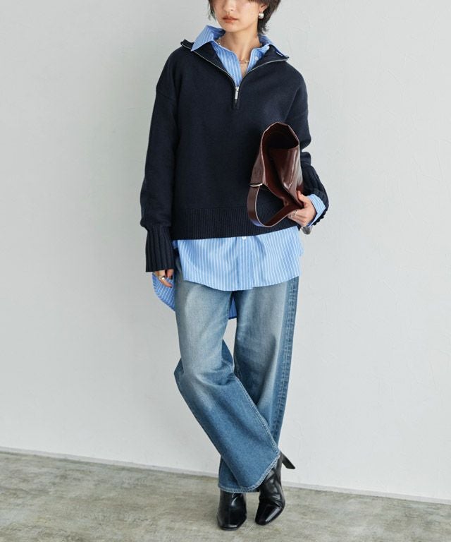 166cm / ダークネイビー / M