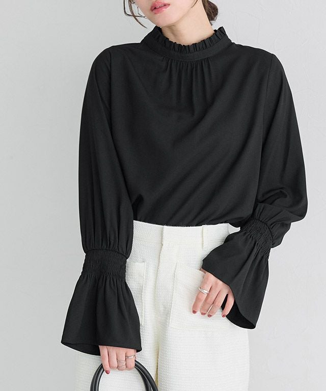 フリル襟シャーリングブラウス【Pierrot】 | 【公式】Pierrot（ピエロ