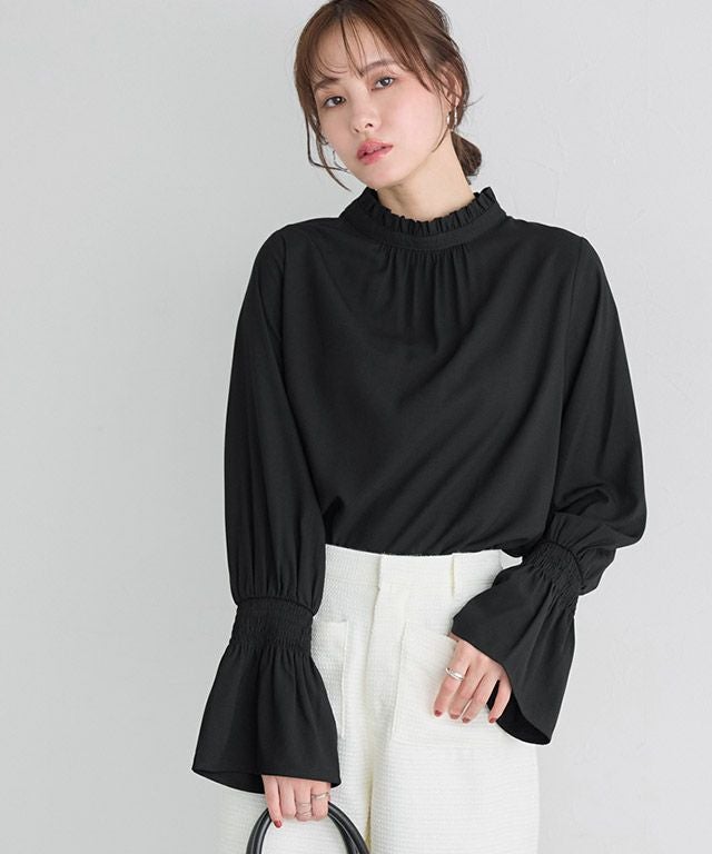 F会場】フリル襟シャーリングブラウス【Pierrot】 | 【公式】Pierrot