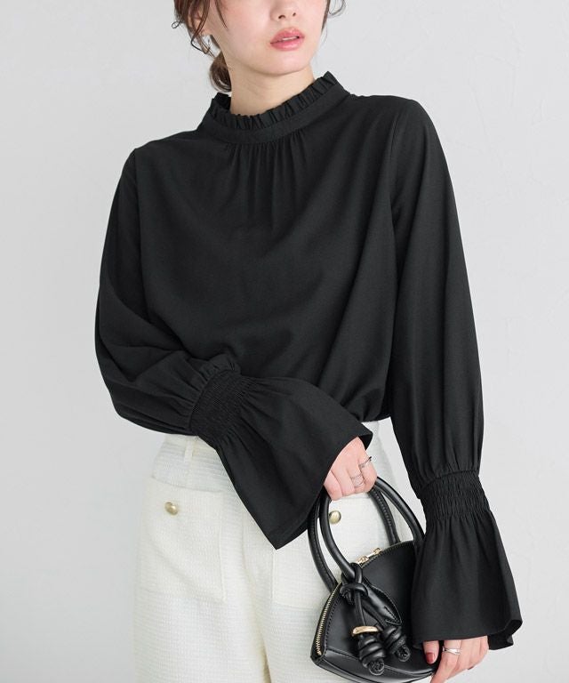 フリル襟シャーリングブラウス【Pierrot】 | 【公式】Pierrot（ピエロ