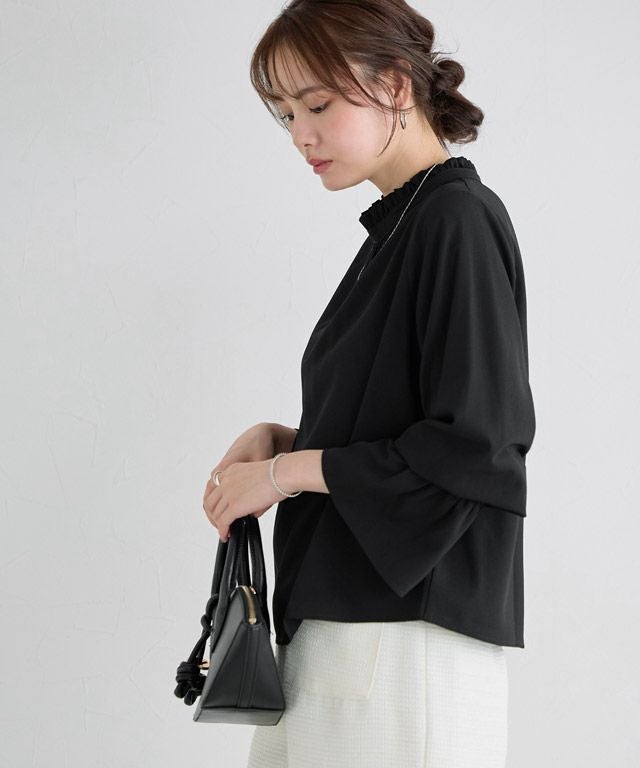 フリル襟シャーリングブラウス【Pierrot】 | 【公式】Pierrot（ピエロ