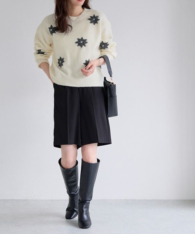 フラワー刺繍ニット | 【公式】Pierrot（ピエロ）レディース