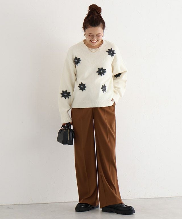 157cm / アイボリー×チャコール / M