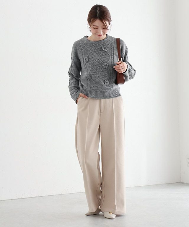 163cm / 杢グレー / M