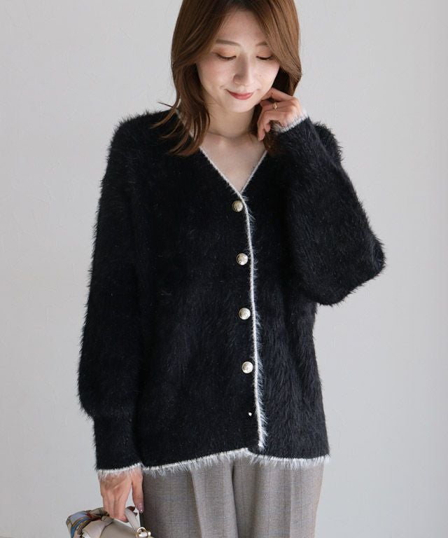 163cm / ブラック×アイボリー / M