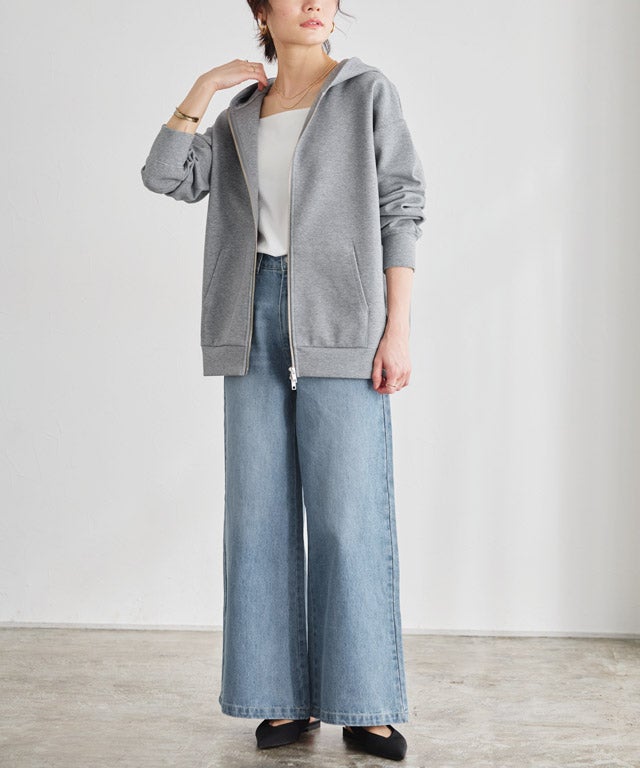 163cm / 杢グレー / M