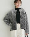 ベロアキルティングブルゾン