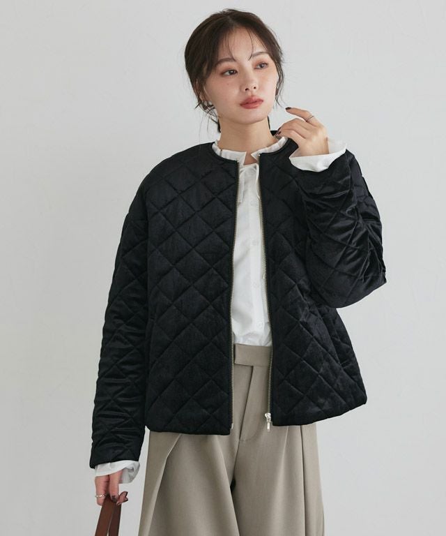 ベロアキルティングブルゾン | 【公式】Pierrot（ピエロ）レディース