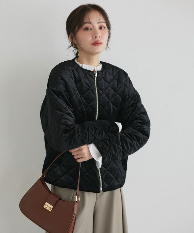 ベロアキルティングブルゾン | 【公式】Pierrot（ピエロ）レディース